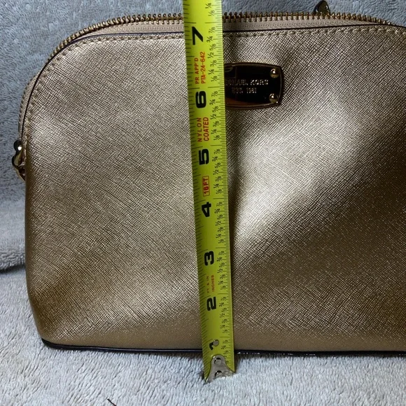 Michael Kors Metallic Gold Crossbody Bag - Picture 6 of 7